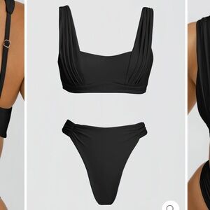 NWT RIOT SWIM MIRA BLACK MEDIUM TOP 👙